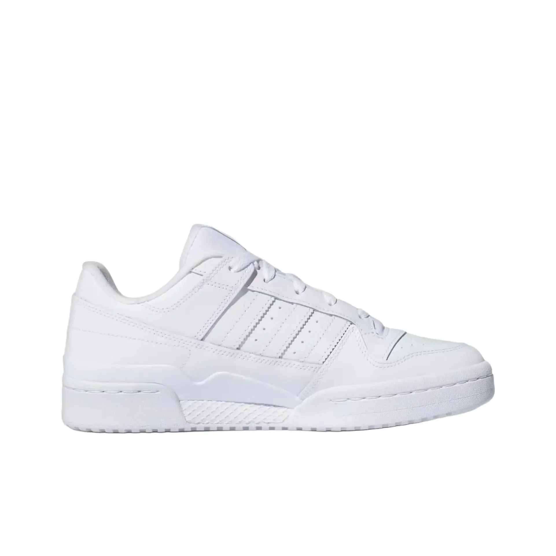 Adidas Forum Low Cloud White HQ6827 Anti-slip and Hard-Wearing Skateboarding Shoes