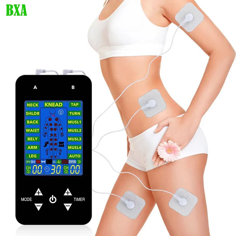 12 modes tens machine low frequency pulse physiotherapy device for pain relief hh 8812 BXA Mini 15 Modes Electric Tens Machine Massager Muscle Relax Pulse Massage EMS Muscle Relax Stimulation Tens Electroestimulador