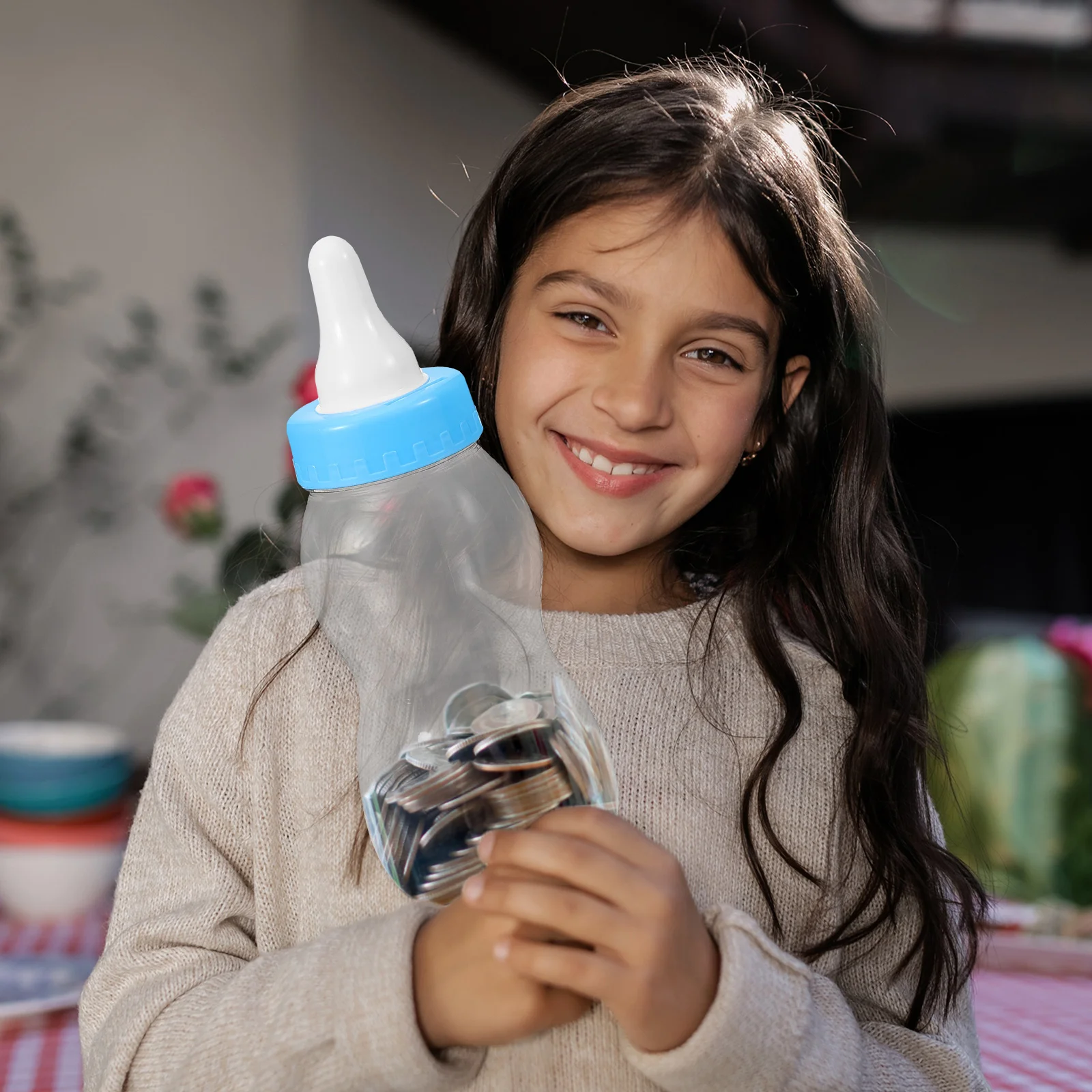 Salvadanaio per bambini simpatico barattolo risparmio blu_voghion.com