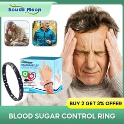 Blood Sugar Control Ring Diabetes Treatment Relief Headache Loss Weight Relax Fatigue Stress Magnetic Blood Sugar Regulator Ring