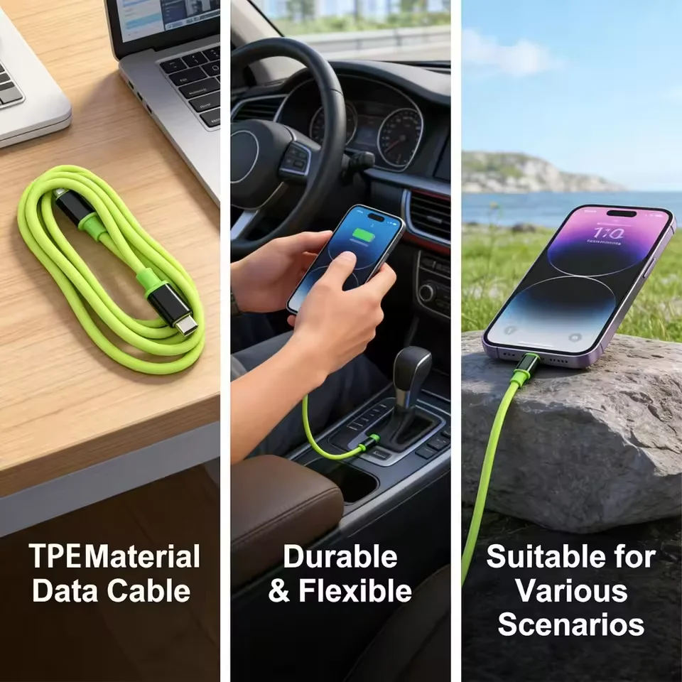 240W USB A USB C 타입 C 고속 충전 데이터 케이블 0.3m/1m/1.5m/2m 고출력 충전기 코드 PD QC3.0 데이터 케이블 (레드미 아이폰용)