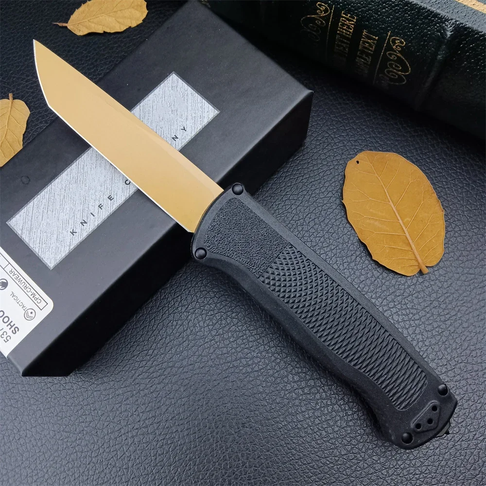 

BM 5370FE AU/TO Pocket Folding Knife Tactical EDC Outdoor Military Knife With CPM-CruWear Tanto Blade Aluminum Handles EDC Tools