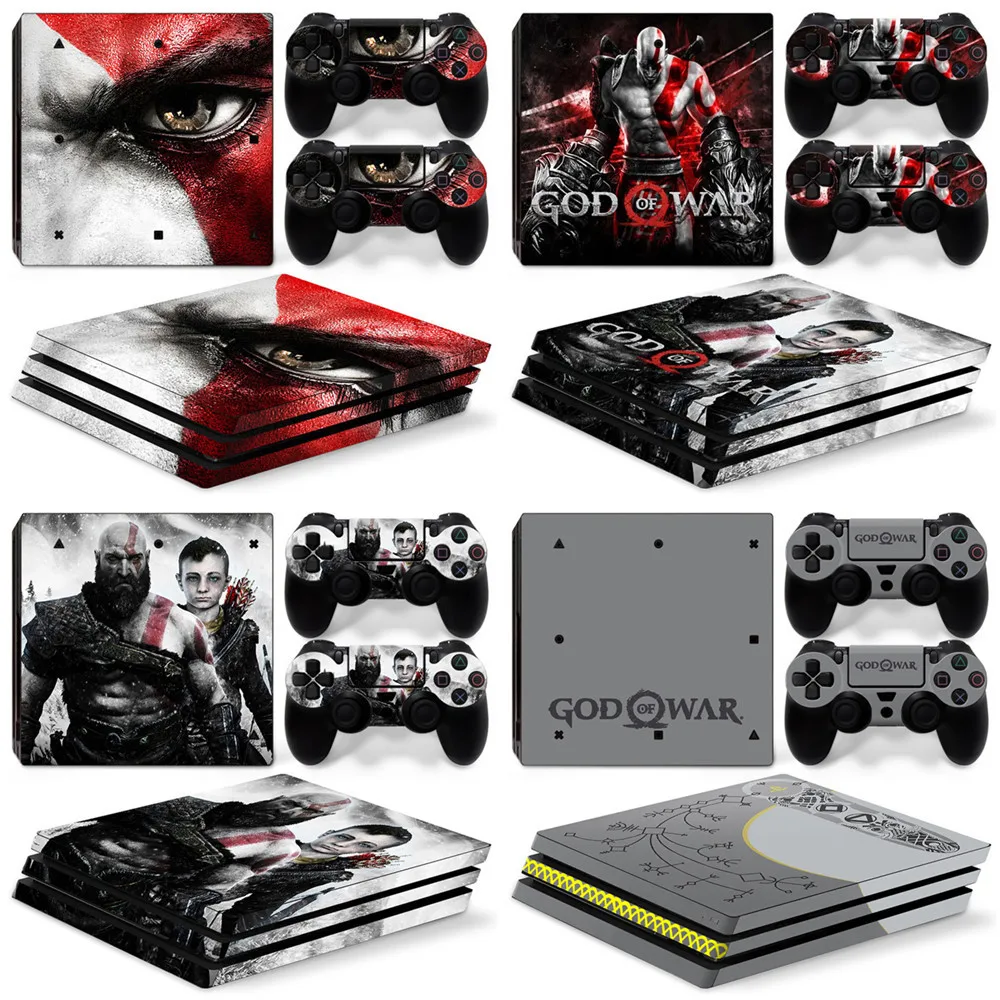 God Of War Ps4 Pro Skin Sticker Kratos Estetica Sony Playstation 4 Console Di Gioco 2 Controller Ps4 Pro Adesivi Protettivi Per La Pelle