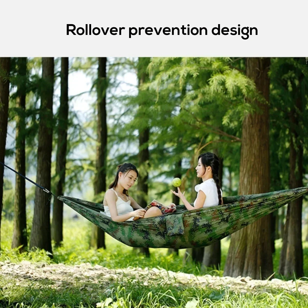 Ultralight Parachute Hammock Hunting Mosquito Net Double Person Camping Leisure Hamak Drop-shipping Outdoor Furniture Hammock 5