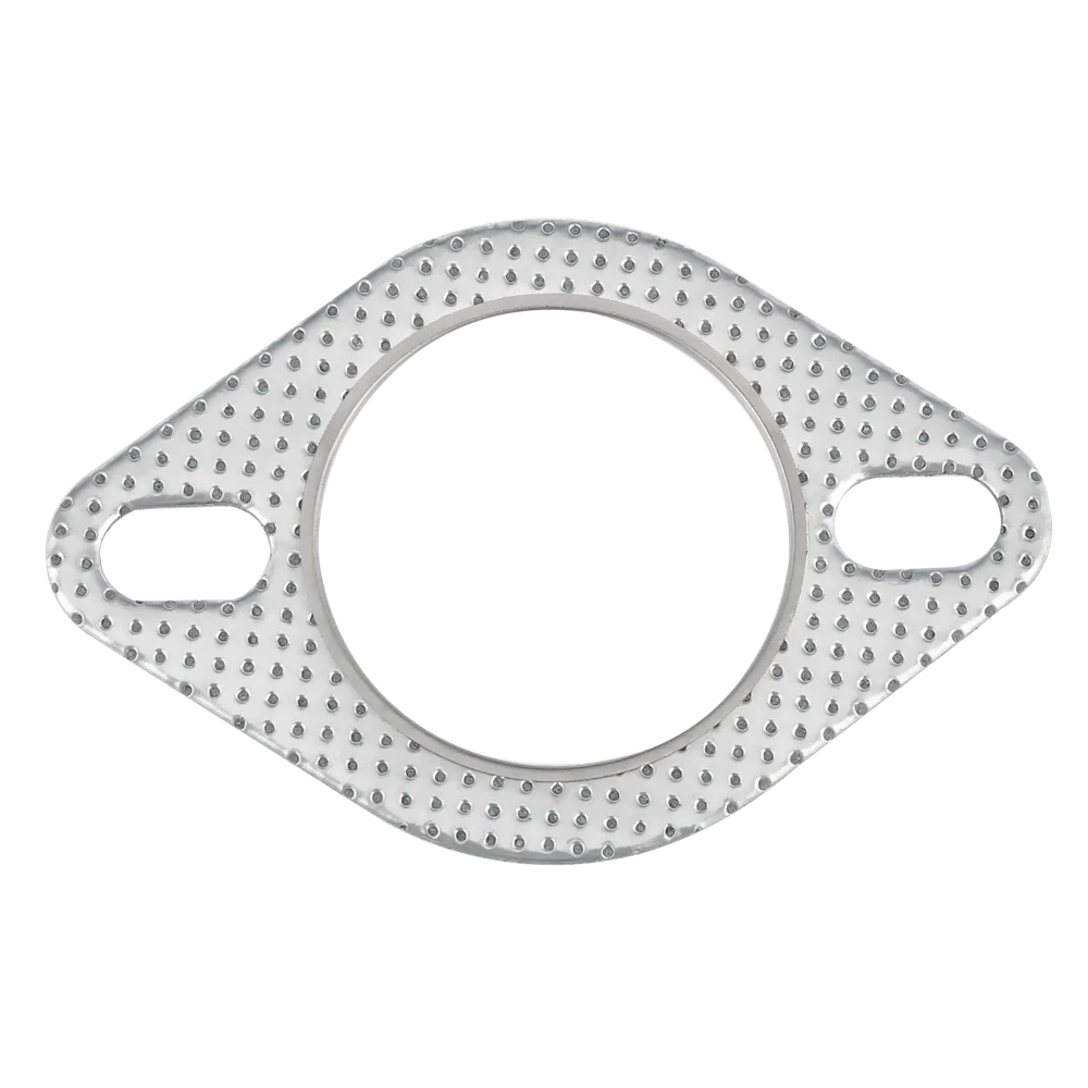 5XCar 2 Bolt High Temp Exhaust Gasket Flange 2.5in cylinder head gasket Aluminum