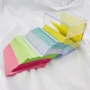 Set, 700 Sheets Note Paper & 1pc Storage Box, Desktop Rectangular Acrylic Transparent, Student Dorm Stationery Sundries Storage 2