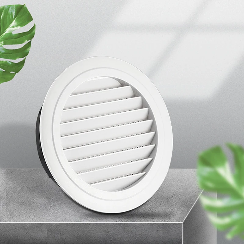 Air Vent Cover Decorative Round Ventilation Grill Outlet with Built-in Screen for Wall Ceiling for Air Vent Grille Ventilation Grille Air Vent Cover