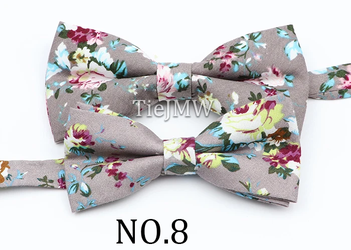 Cotton Floral Parent-Child Bowtie Set Bow Tie Necktie For Men Wedding Party Business Suits Gravata Pink Yellow Butterfly Cravats