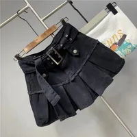 New Fashion Three Dimensional Strap Pocket Wash High Tooling Denim Skirt Women Y2K Summer Vintage Casual Joker A Skirt - Image 2