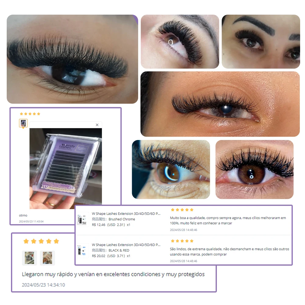Wendy Lashes W Shape Bloom 3D/4D/5D/6D/8D Premade Volume YY Shape Fake Eyelashes Makeup Supplies High Quality Natural Cílios YY — view 4