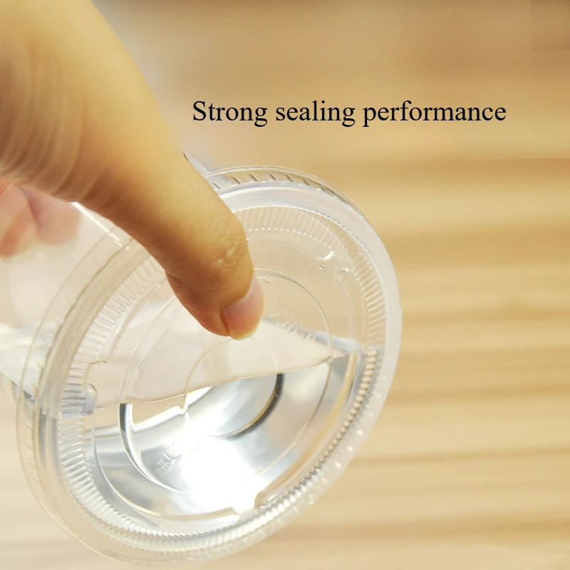 50/100Pcs 250ML Disposable Salad Cup Transparent Plastic Dessert Cups Bowls Container Dome/Flat Lids Ice Cream Cupcake
