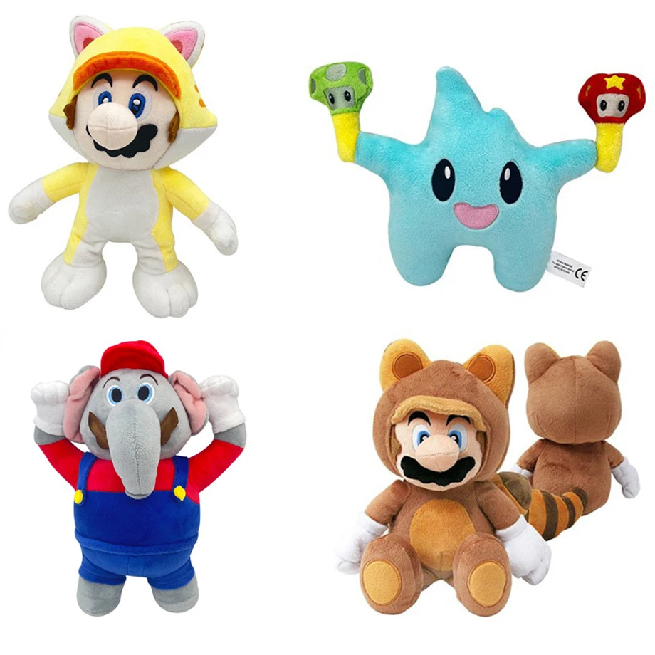 25cm Cute Super Mario Bros Anime Plush Luma Lumalee Star Plush Toy Doll  Soft Stuffed Pillow Toys for Kids Children Adult Gifts