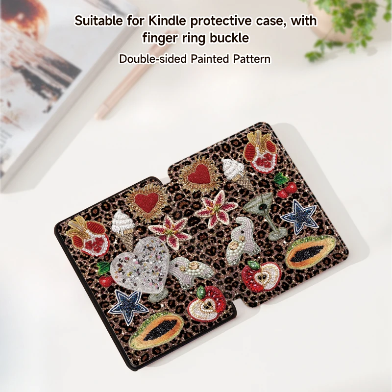 Chic Shockproof Kindle Case with Love Ring - Sleek Design