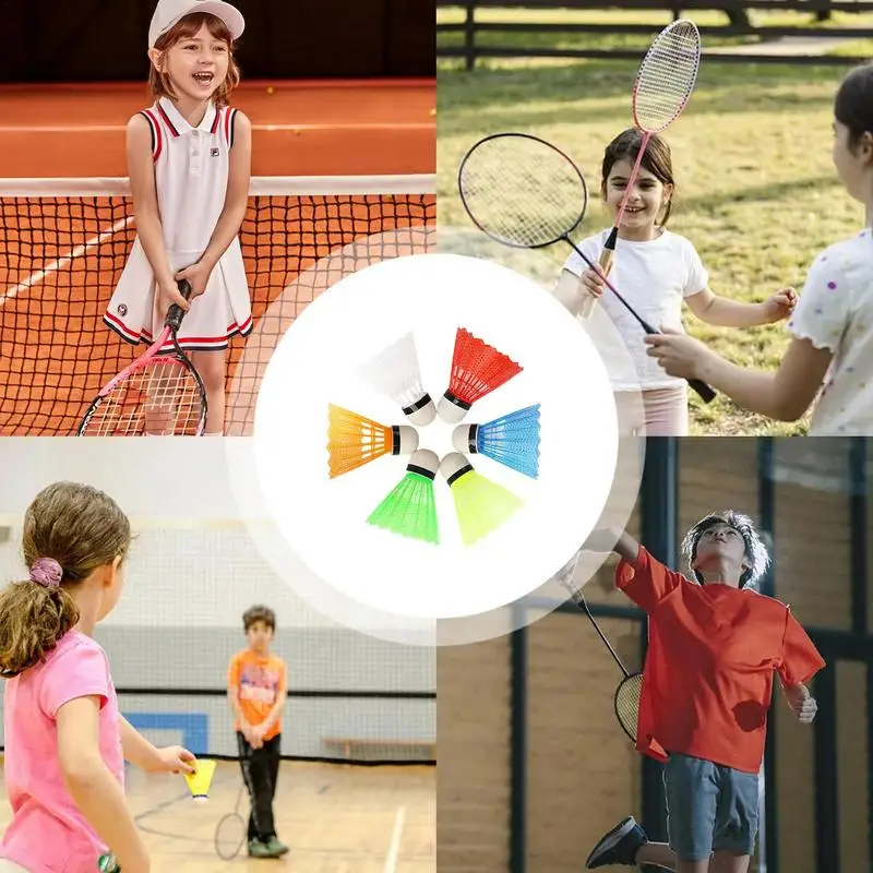 Badminton Shuttlecocks Colorful Badminton Shuttlelock Outdoor Game Training Balls Shuttlecocks Set For Youth Players