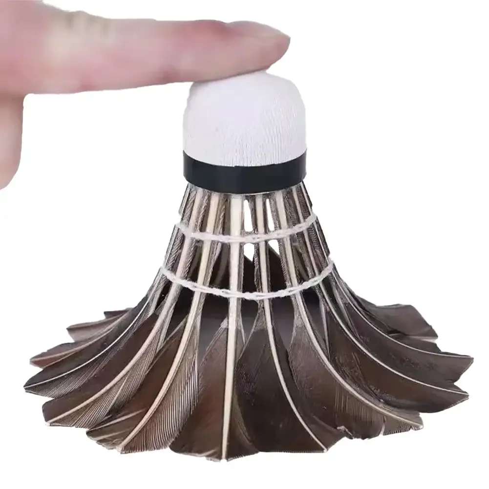 Professional Badminton Shuttlecock Black Goose Feather Badminton Shuttlecock Training Sport Ball 3/6/12Pcs