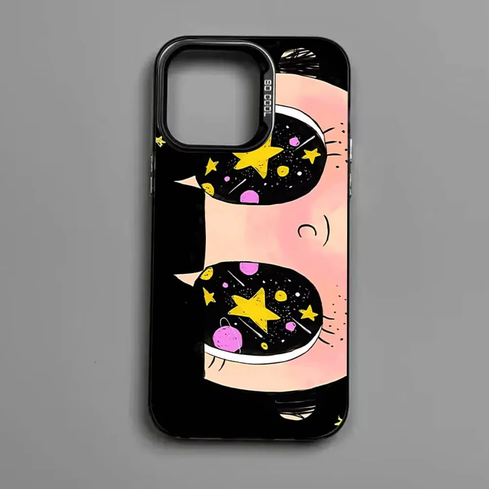 Adorable Big Eyes Anime Girl Matte Phone Case