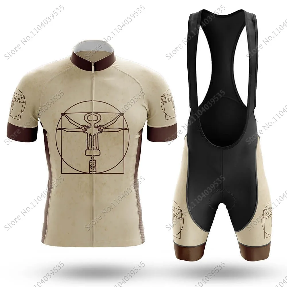 Beer-Machine Cycling JerseySet Clothing Road Bike Suit Mountain Bicycle Shirt Bib Shorts MTB Radtrikot