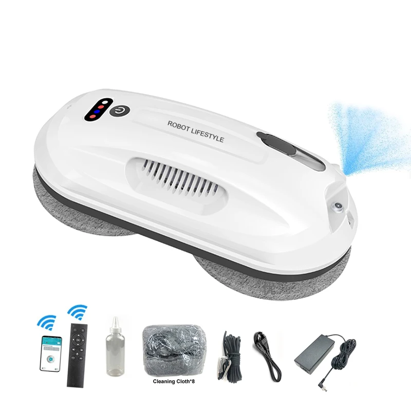 GlassCleanerRobotAutomaticWindowWasherwithWaterSprayAPPRemote