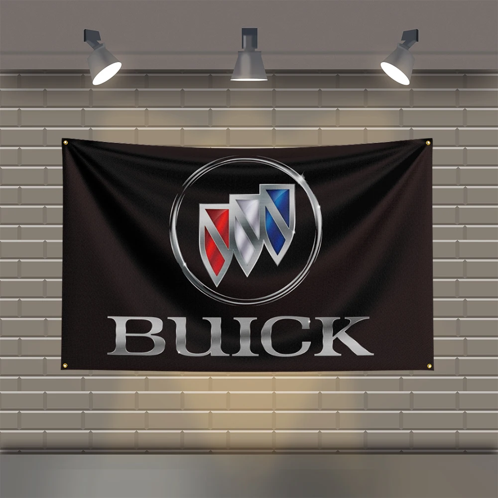 3x5 Ft B-Buicks Racing Flag Polyester Printed Cars Flags for Room Garage Decor