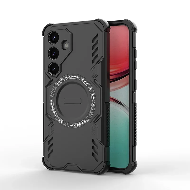 Enhanced Shockproof Magnetic Armor Phone Case - Durable Protective Cover