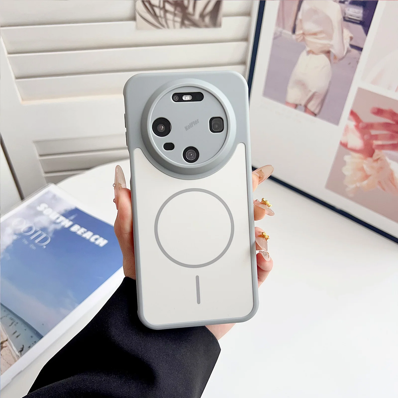 Enhanced Heat Dissipation Silicone Phone Case with Magnetic Wireless Charging and Shockproof Soft Cover