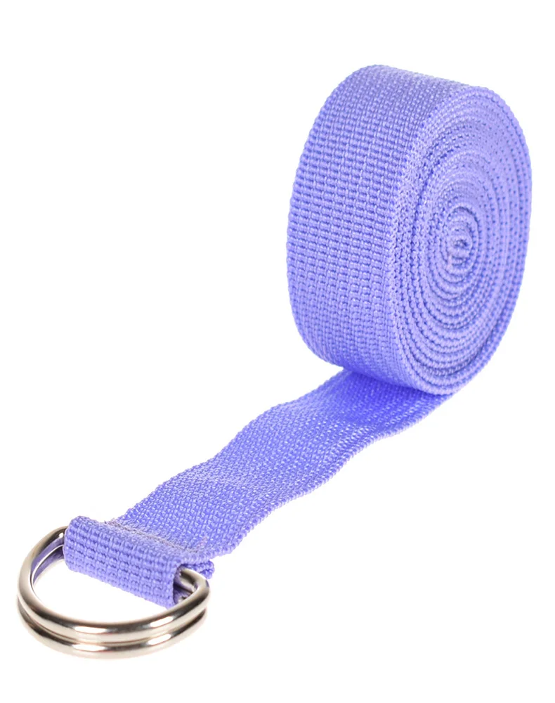 Multicolors Port Yoga Stretch Strap D-Ring Belts Gym Waist Leg Expansion Fitness Booty Cloth Rubber Band 183cm 16 Colors yoga resistance bands yoga strap
