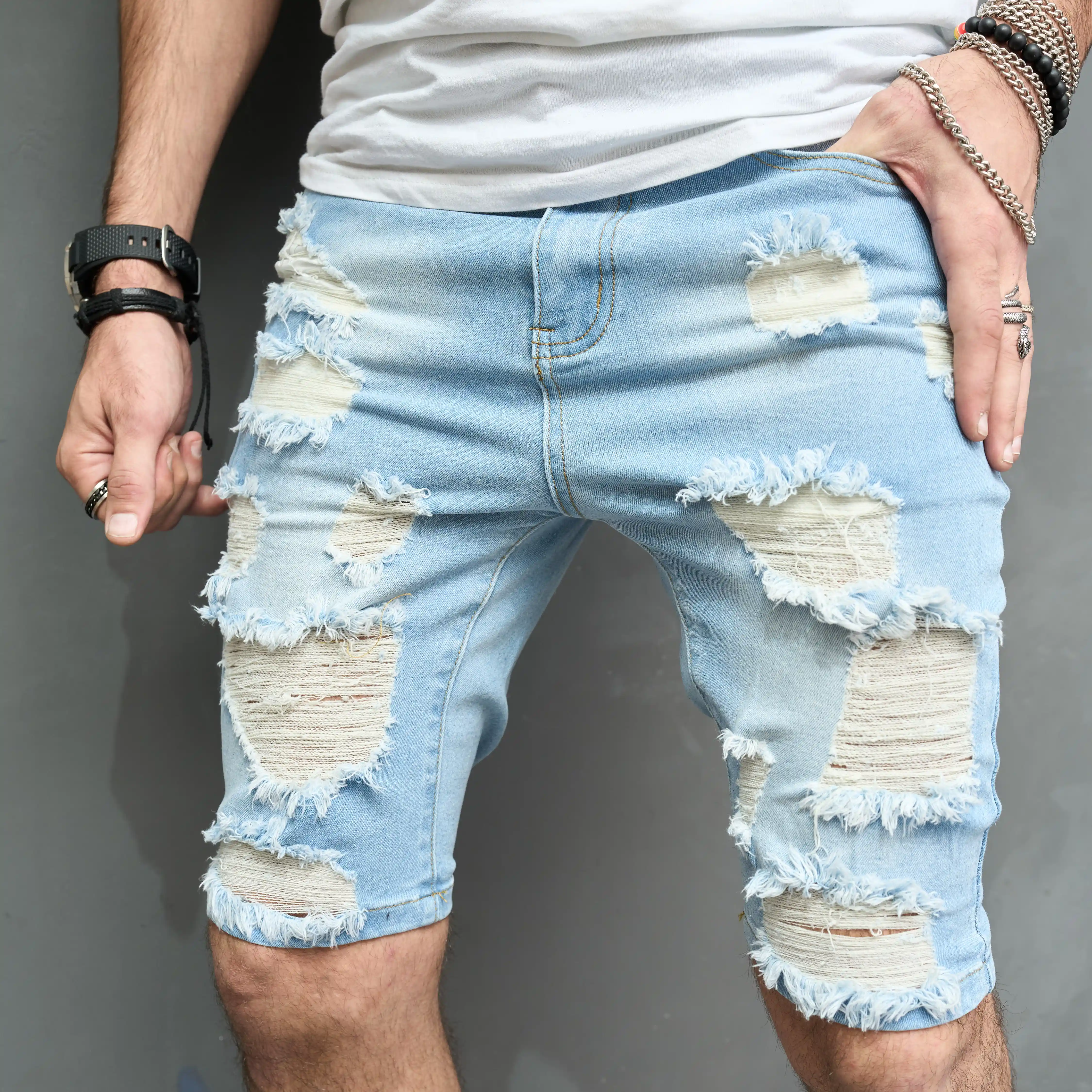 NN07 - Johnny Slim-Fit Denim Shorts - Blue NN07