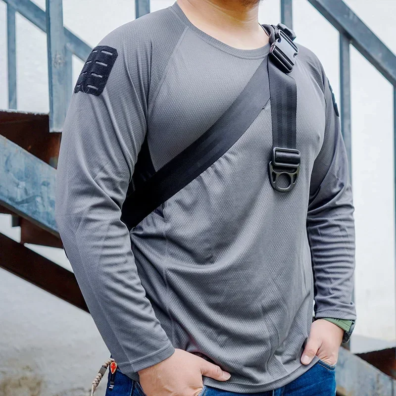 Lightweight Tactical UMP T-shirt Mens Summer Outdoor Quick Drying Training Tops Breathable Elasticity Long Sleeved Combat Tees