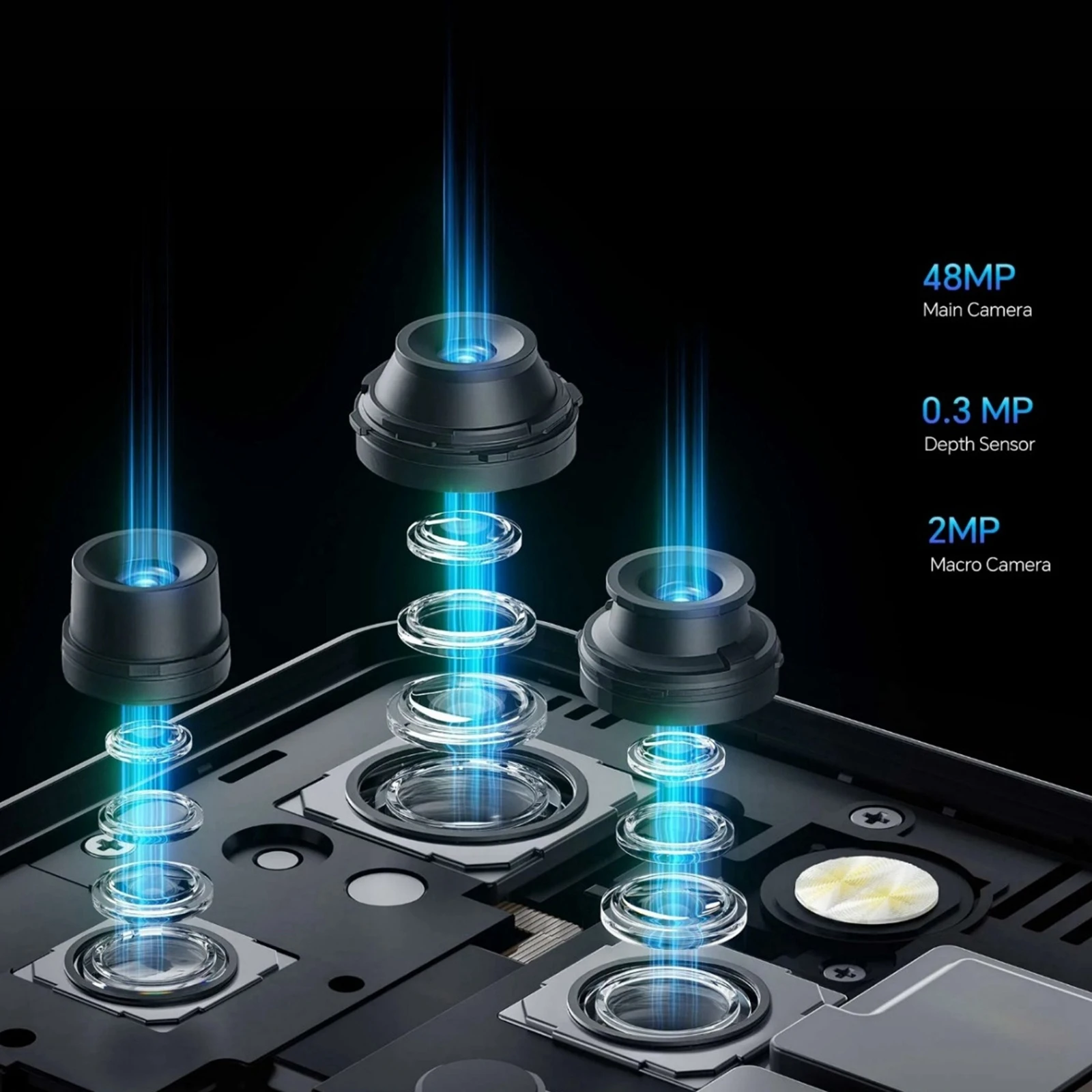 Oukitel WP52 Rugged Phone 6.6 inch HD+ 16GB+256GB 6000mAh 48MP MediaTek Dimensity 6100+ NFC 5G Android 14 Cell Phone