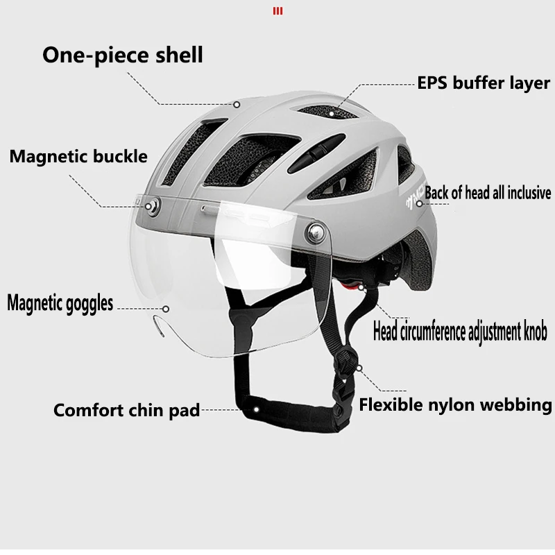 

Cycling Helmet Light Road Mtb Mountain Bike Bicycle Led Helmet for Men Women Visored Bicycle Helmet Casco Accesorios