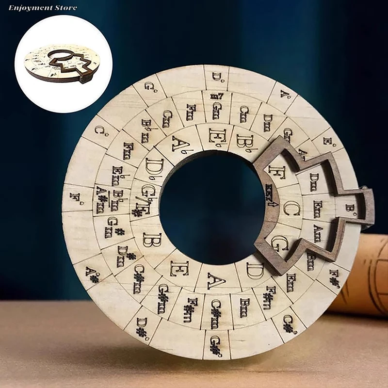 Music, Wooden Melody Tools, Wooden Tools, Musical Instruments, Entertainment Accessories 12.5*12.5*1.2cm