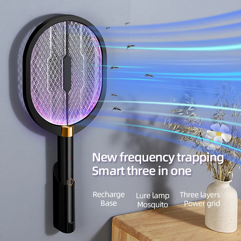 Mosquito Killer Lamp Electric USB Racket Fly Swatter Traps Flies Insect Repeller Home