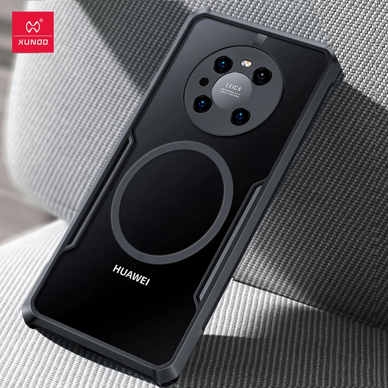 

Магнитный чехол Xundd для Huawei Mate40 Pro, ударопрочный беспроводной зарядный прозрачный Магнитный чехол для Huawei Mate 40 RS