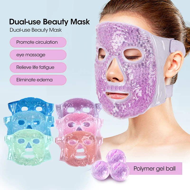 Ice Gel Face Mask Anti Wrinkle Relieve Fatigue Skin Firming Spa Hot