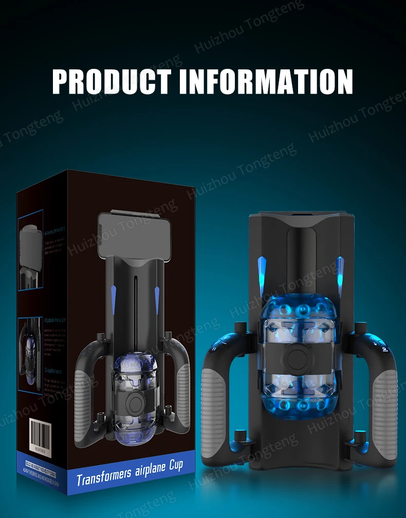 HeartCaptor Electric Male Masturbator Cup Automatic Telescopic Thrusting Handsfree Adult Toy - Details 25