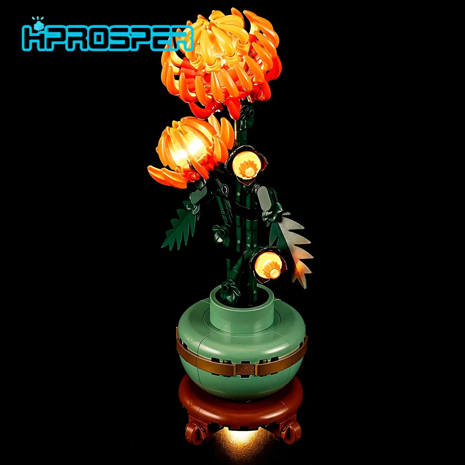 HPROSPER 5V LED 조명(모델 없음) 레고 아이콘용 국화 식물 10368..