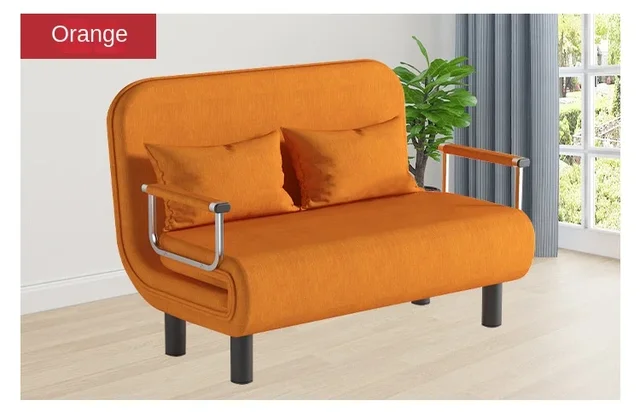 Sofá cama plegable Simple gris para apartamento, cama pequeña familiar,  silla reclinable Simple, muebles de cama individual - AliExpress