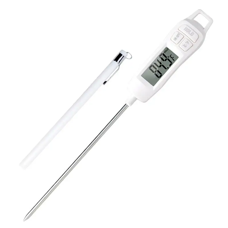

Food Thermometer Digital Meat Cooking Thermometer Instant Read Long Probe Auto Off LCD Screen Kitchen BBQ Thermometer Gauge Tool