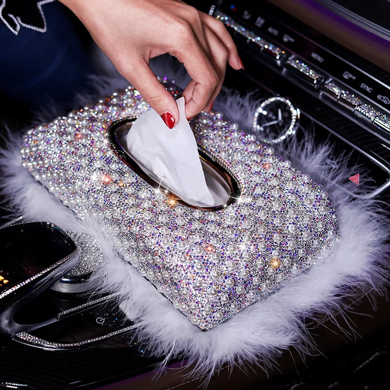 Bling tissue holder for car discount