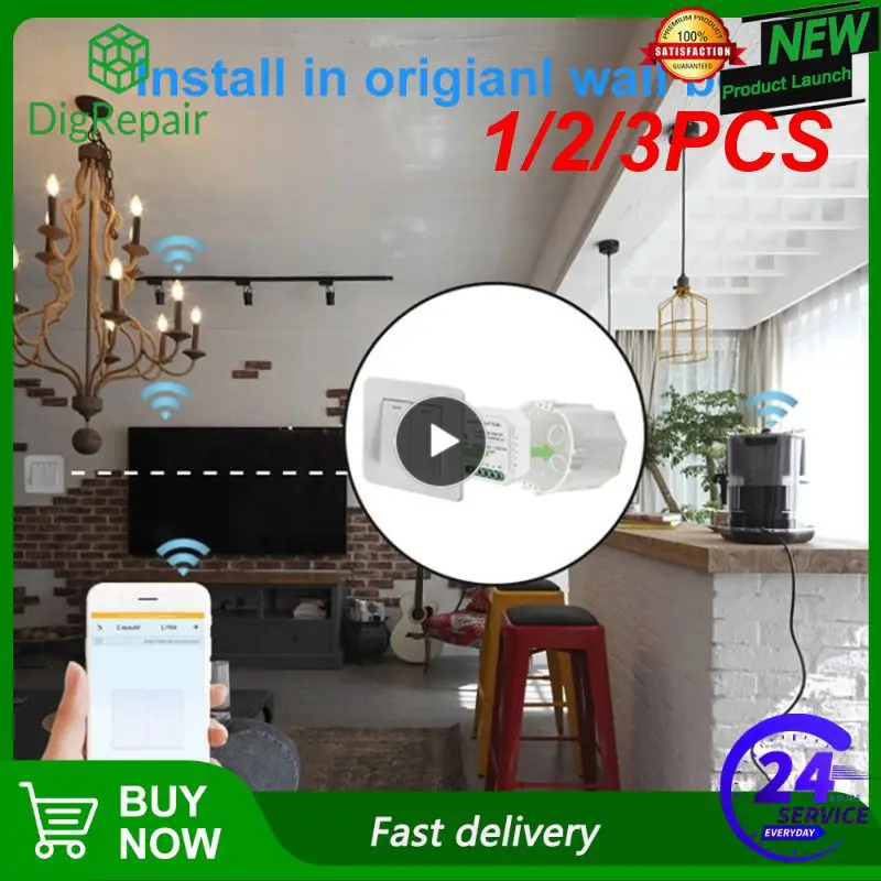 

Модуль переключателя Tuya Smart ZigBee 3,0, 1/2/3 шт., без нейтрального провода