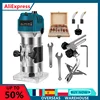 800W Wood Router Woodworking Electric Trimmer Wood Milling Engraving Slotting Trimming Carving Machine With Milling Cutter 1