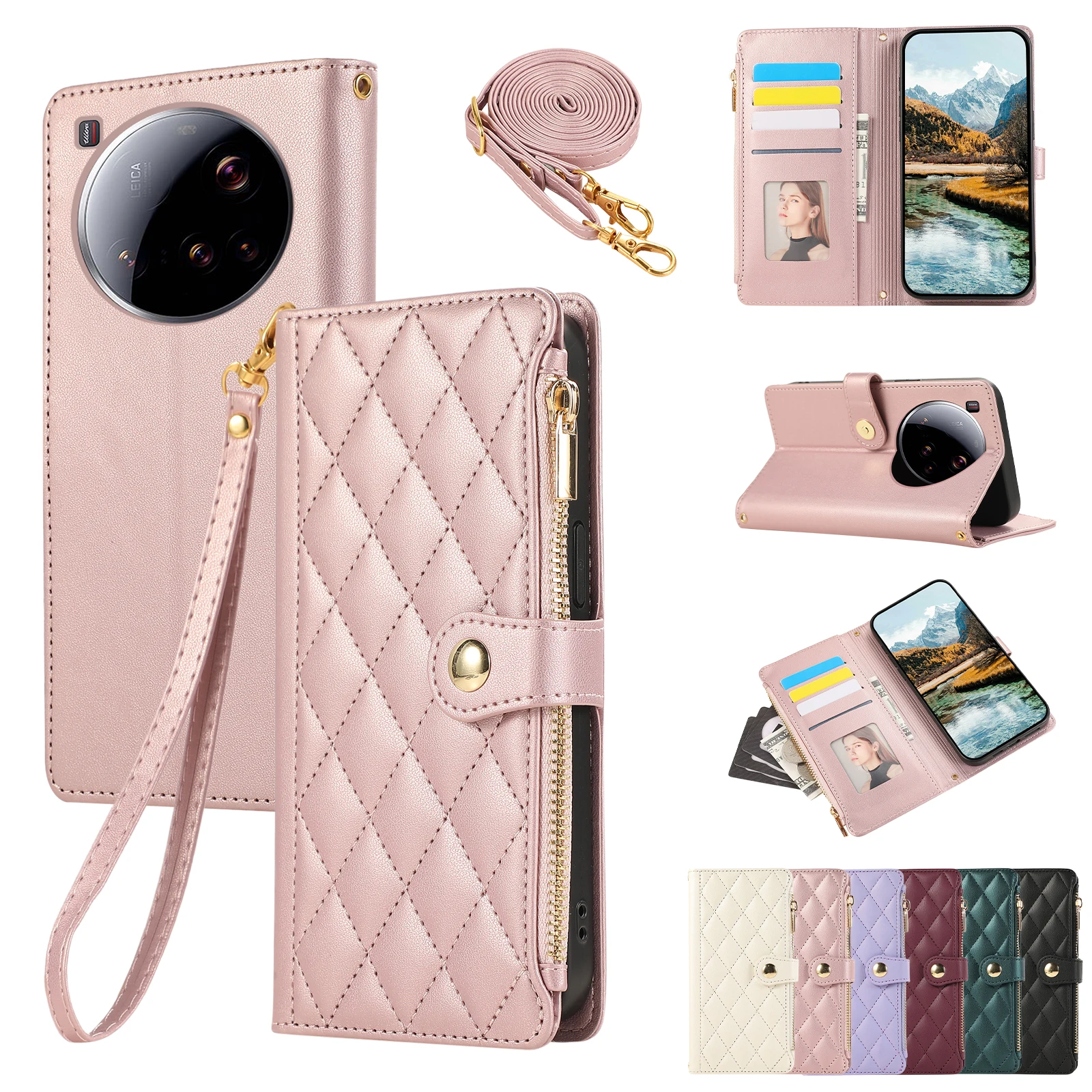 Étui Portefeuille Zanae Redmi 4X Rose