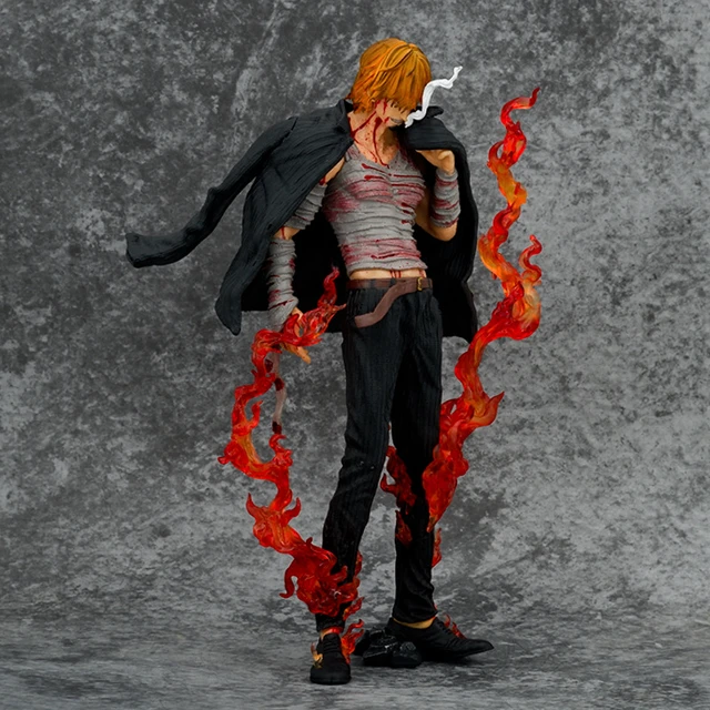 New Anime One Piece Figure Vinsmoke Sanji Black Leg Figurine Toys PVC  Action Model Blood Sanji Collection Doll Toy Birthday Gift