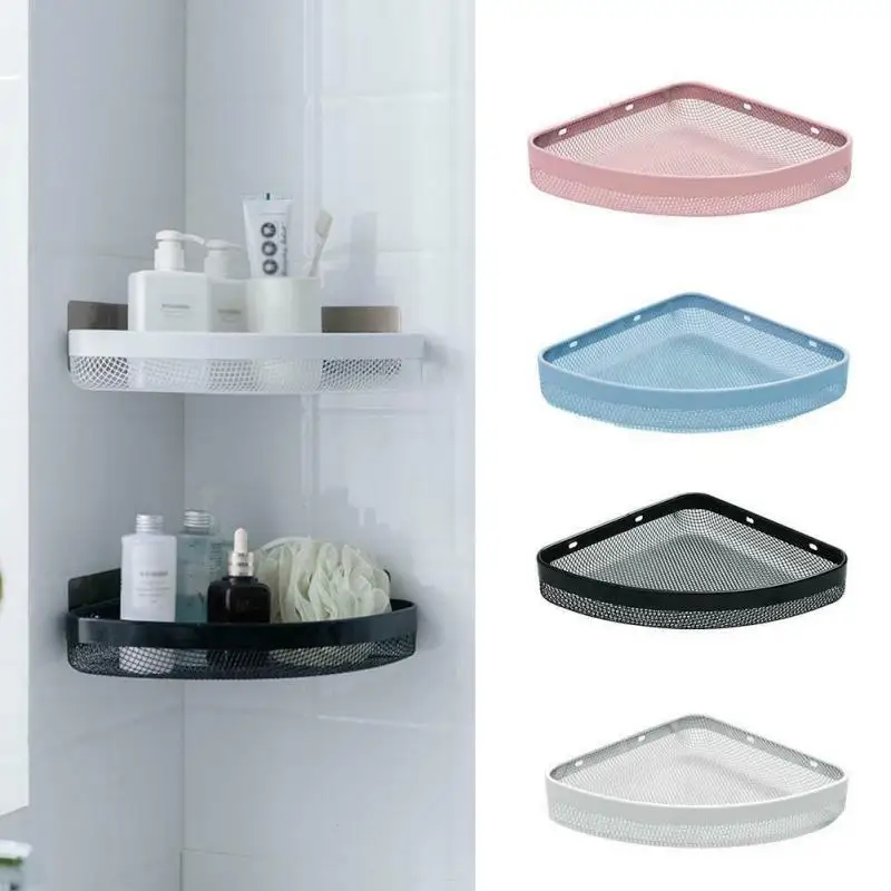 

Bathroom Corner Shelf Bathroom Kitchen Organizer Holder Metal Corner Shower Metal Shelf Holder Storage Rack Punch-free