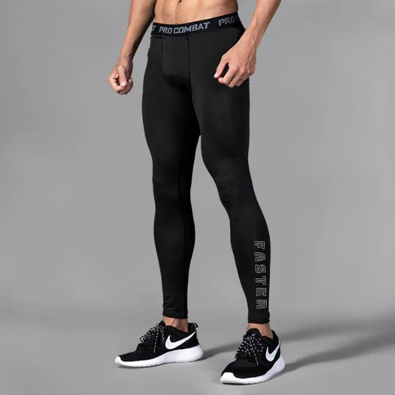 Sport Jogging Trousers Men Compression Pant Running Sports Leggings Male Workout Bottoms Trousers Jogging Training Quick Dry Fitness Tights