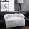 Dog Bed Sofa for Dogs Plush Large Pets Products Fluffy Sofa Cushion Accessory Medium Cats Pet Kennel Big Mat 2