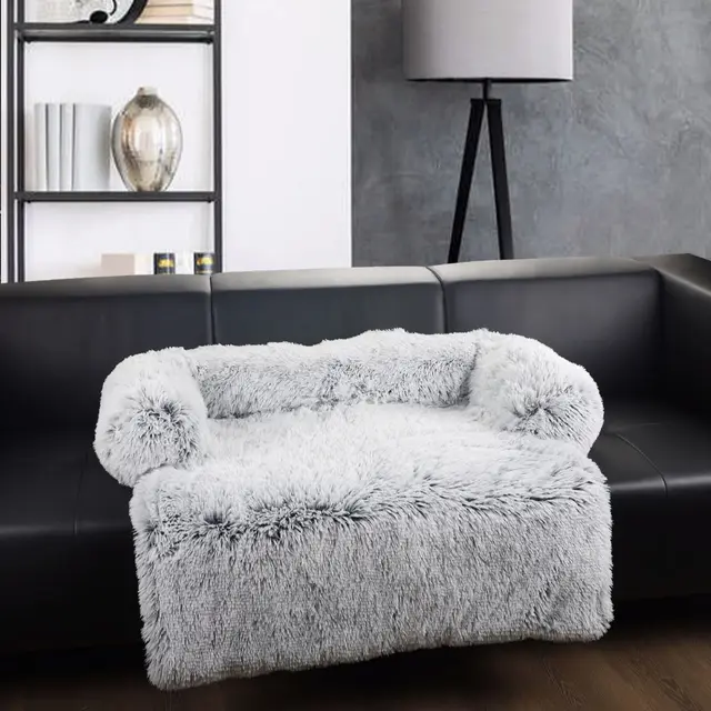 Dog Bed Sofa for Dogs Plush Large Pets Products Fluffy Sofa Cushion Accessory Medium Cats Pet Kennel Big Mat 2
