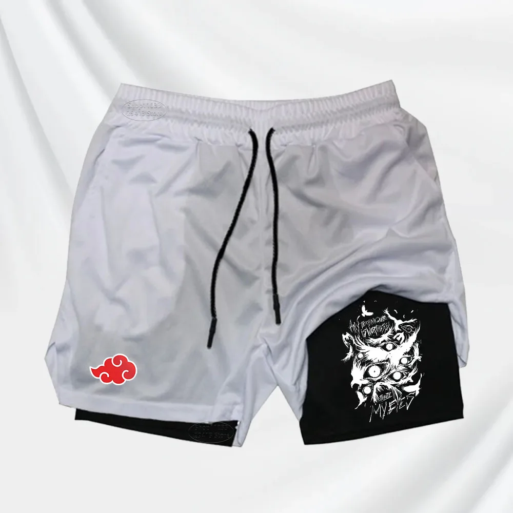 Fitness Shorts Men Double Layer Sports Breathable Shorts 2-in-1 Quick-Drying Training Shorts Outdoor Cycling Jogging Pants S-2XL 6