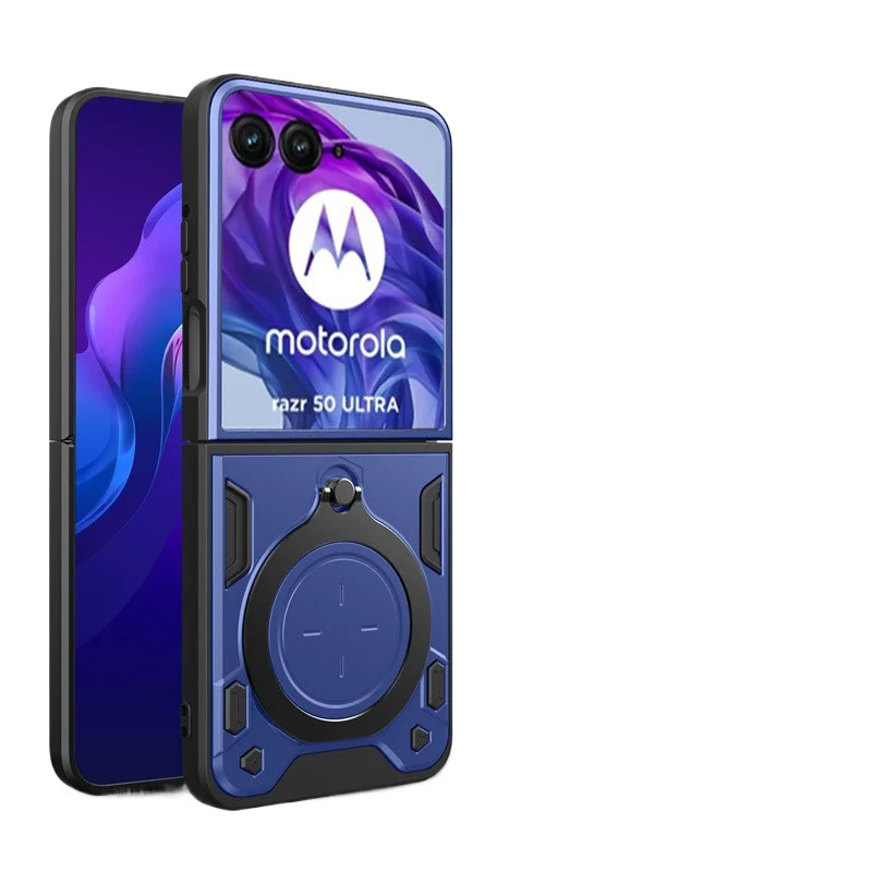 Heavy Duty Protective Magnetic Cover with Ring Holder Stand