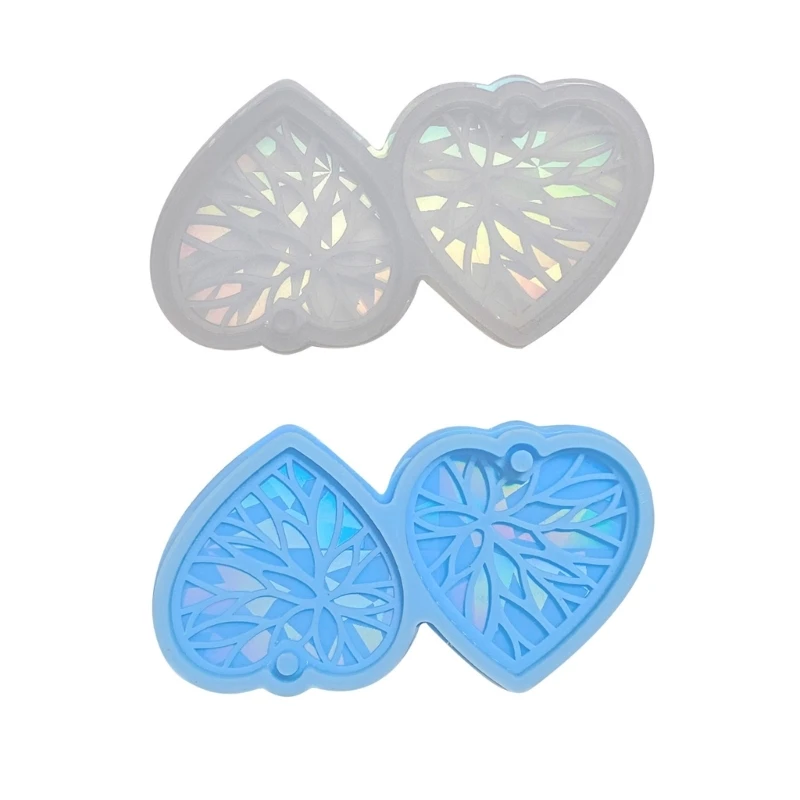 

Heart Resin Mold Earring Silicone Mold Earring Pendant Epoxy Resin 4XBF